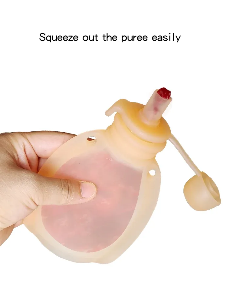 Détail de la pochette alimentaire pour bébé