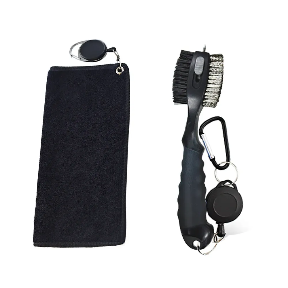 Nettoyeur de club de golf avec mousqueton, brosse de nettoyage et affûteur de rainures, accessoire de golf multi-usage 7