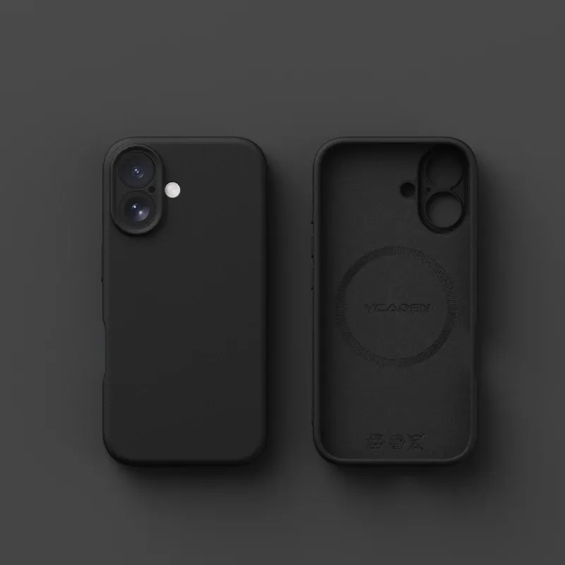 Coque de téléphone magnétique en silicone liquide, originale, pour iPhone 18, 17 Air, 16 Plus, 15, 14, 13, 12, 17 Pro Max, compatible MagSafe, finition mate 12