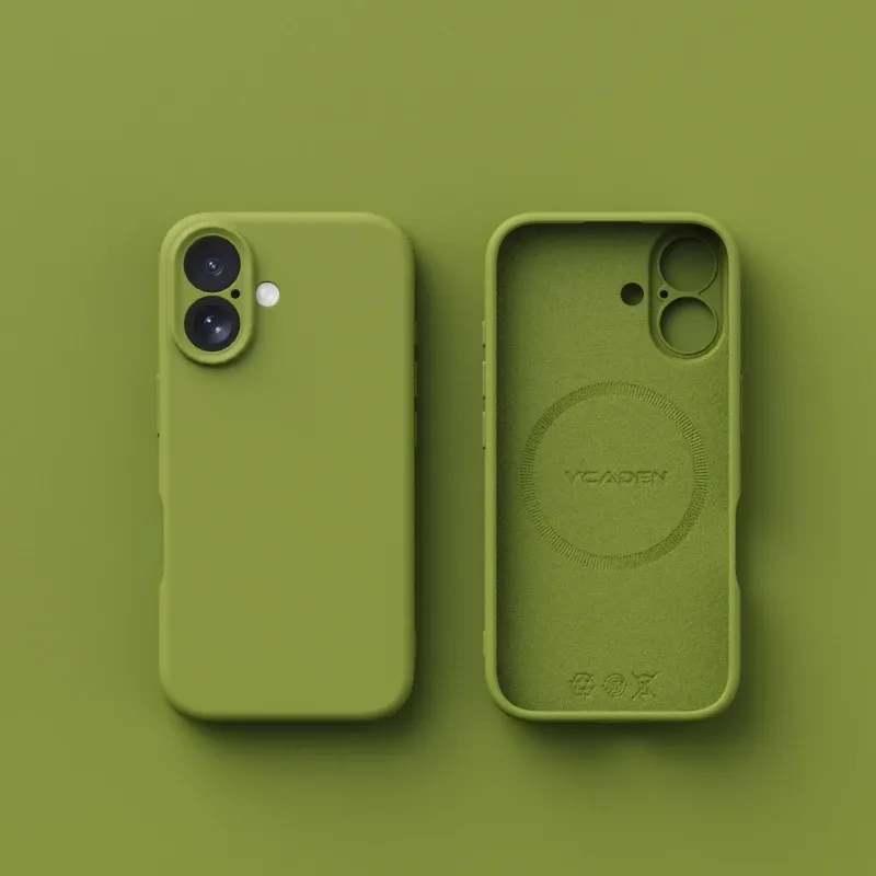 Coque de téléphone magnétique en silicone liquide, originale, pour iPhone 18, 17 Air, 16 Plus, 15, 14, 13, 12, 17 Pro Max, compatible MagSafe, finition mate 14