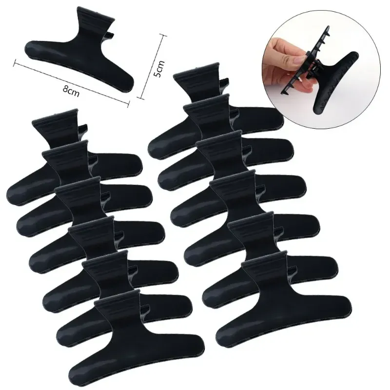 Pinces à cheveux papillon noires pour femmes et filles, accessoires de coiffure professionnels 3