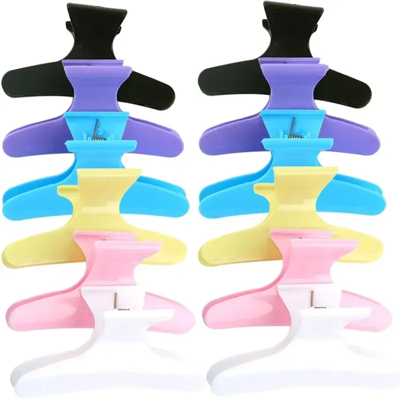 Pinces à cheveux papillon noires pour femmes et filles, accessoires de coiffure professionnels 4
