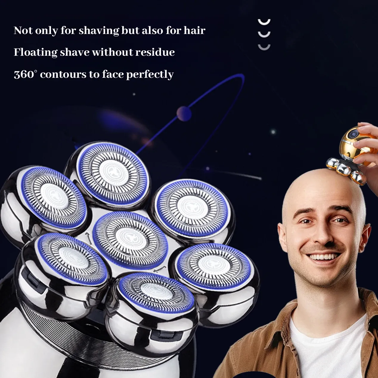 Têtes de rasoir électriques de remplacement 3D, 4D, 5D, 6D, 7D, 8D, 9D | Tondeuse nez, tondeuse à cheveux et têtes de massage facial 3