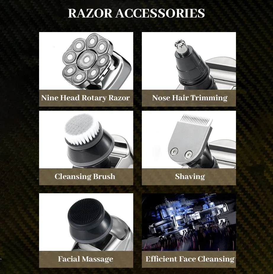 Accessoires et têtes de rasage