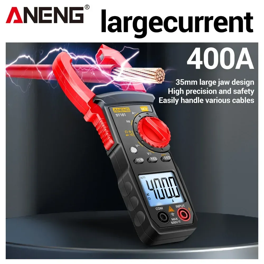 Multimètre numérique à pince NCV, 4000 points de mesure, ANENG ST181 4