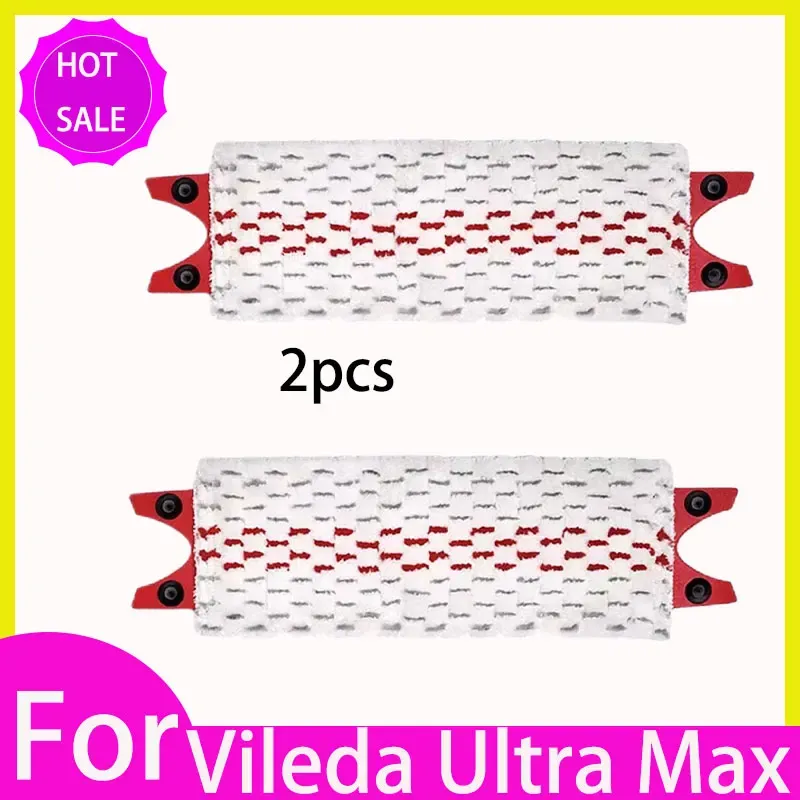 Tampons de rechange en microfibre pour balai plat Vileda Ultra Max, séchage rapide, lavables en machine 10