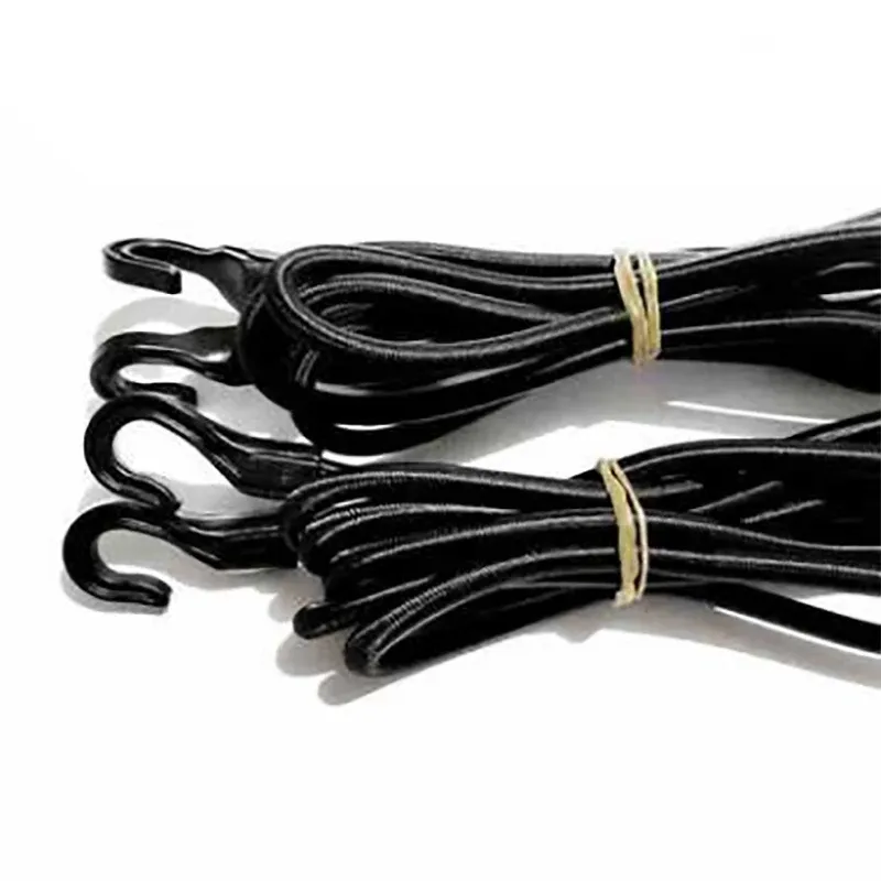 Sangle élastique de fixation pour voiture avec crochets en plastique, idéale pour bagages, tente, kayak, bateau, canoë et vélos, disponible en 1 m, 1,5 m et 2 m 2