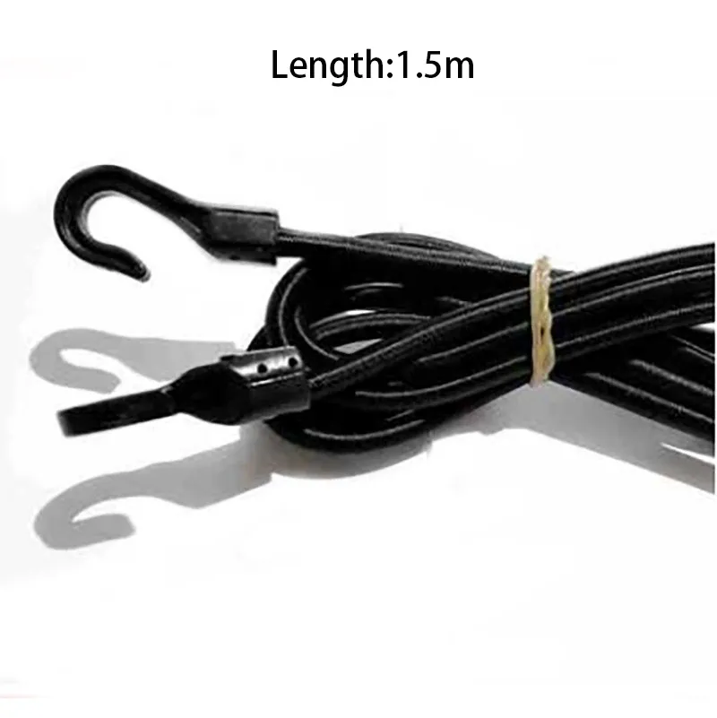 Sangle élastique de fixation pour voiture avec crochets en plastique, idéale pour bagages, tente, kayak, bateau, canoë et vélos, disponible en 1 m, 1,5 m et 2 m 8