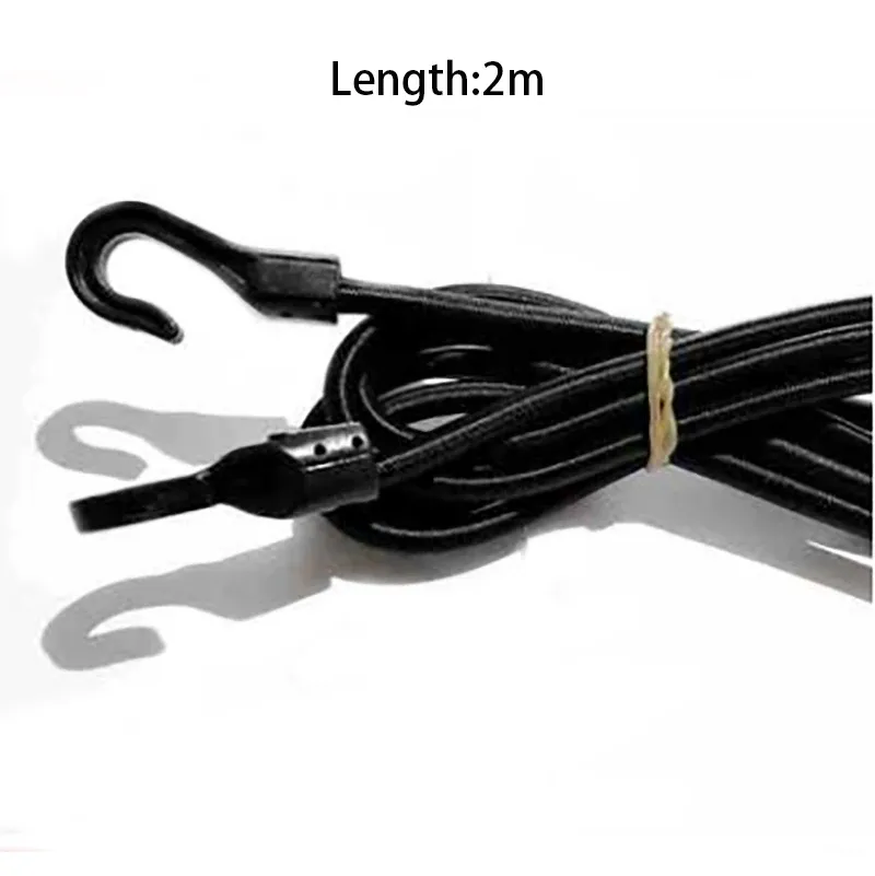 Sangle élastique de fixation pour voiture avec crochets en plastique, idéale pour bagages, tente, kayak, bateau, canoë et vélos, disponible en 1 m, 1,5 m et 2 m 7