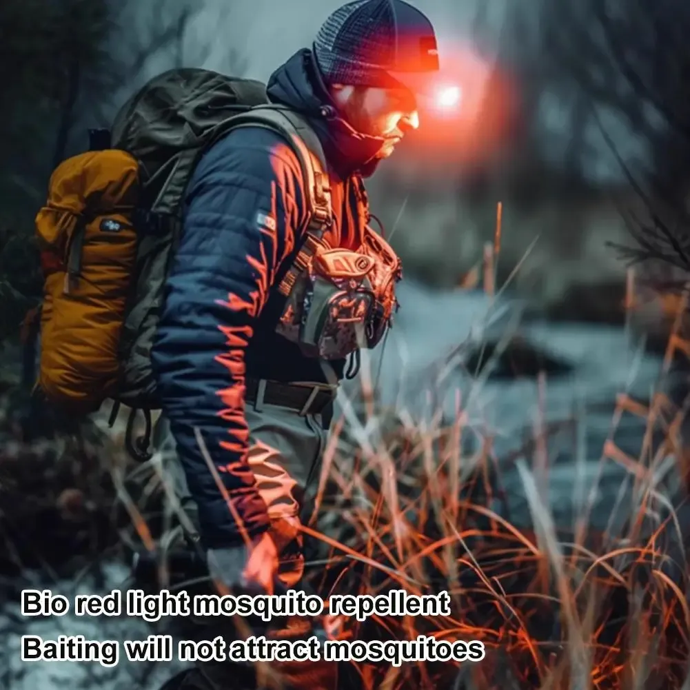 Lampe à clip LED pour casquette, finition noire
