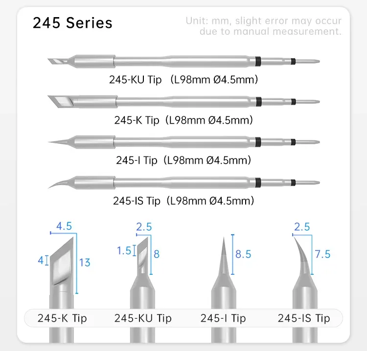 Fer à souder intelligent T90, confort d'utilisation