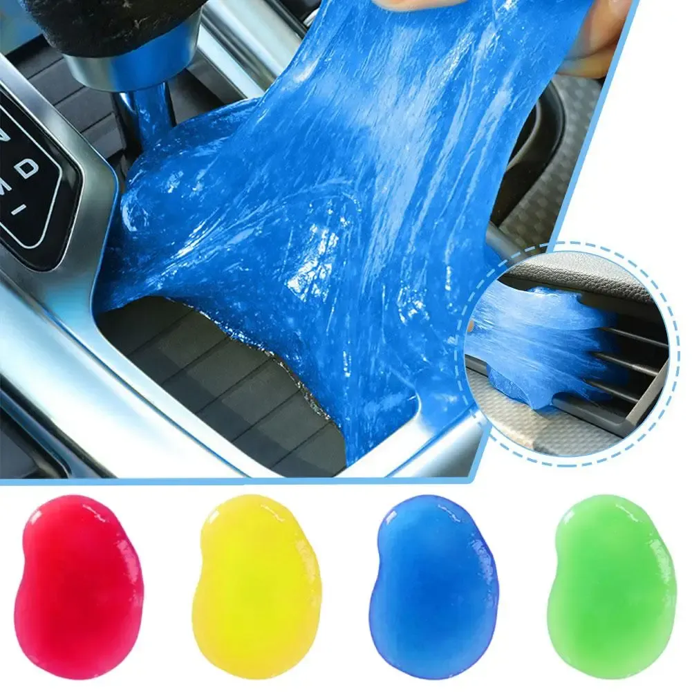 Nettoyant en gel réutilisable pour voiture, idéal pour clavier et évents, élimination de la poussière Slime D343, gel multi-usage, outil automobile D3B4, 4 couleurs 2