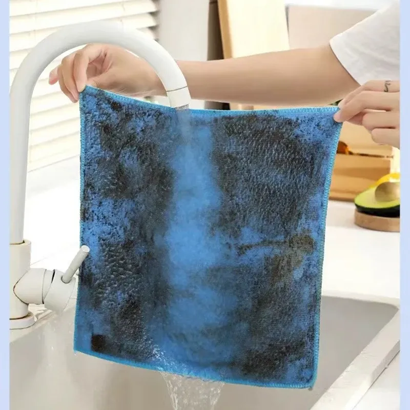 Chiffon de nettoyage en microfibre, torchon à vaisselle non pelucheux pour cuisine 3