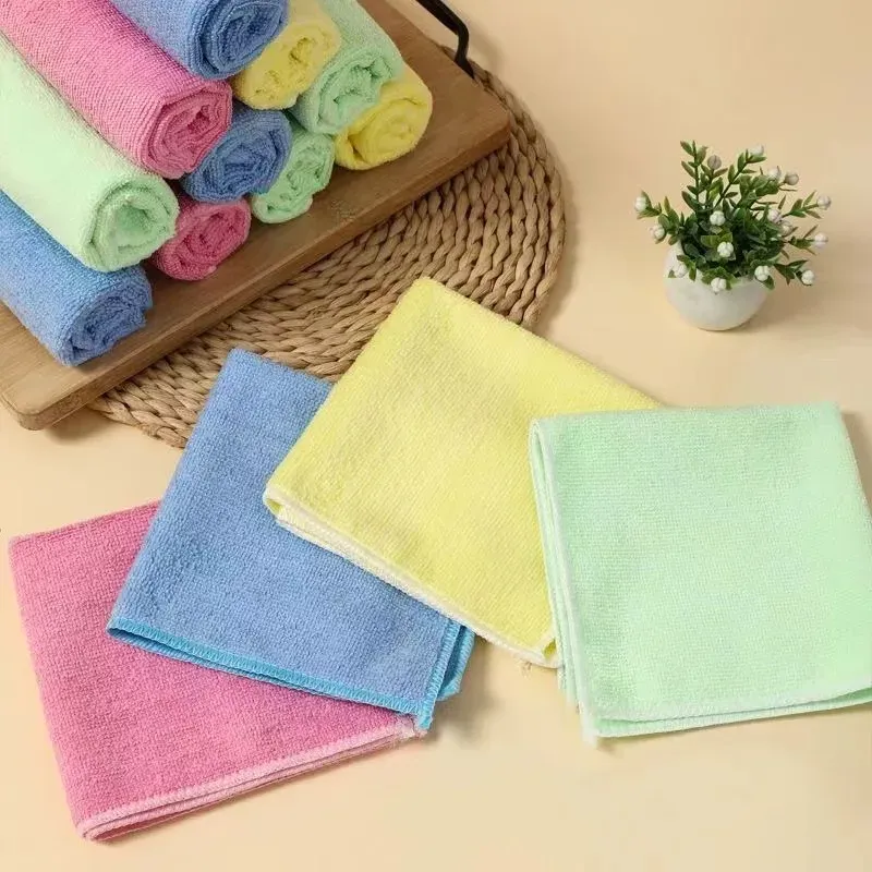 Chiffon de nettoyage en microfibre, torchon à vaisselle non pelucheux pour cuisine 10