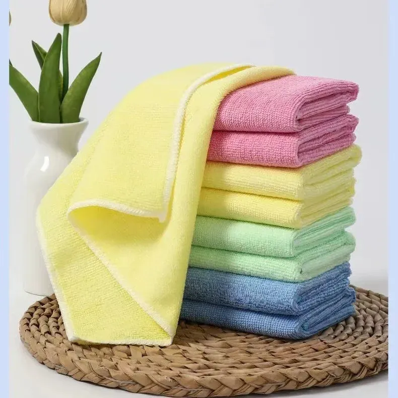 Chiffon de nettoyage en microfibre, torchon à vaisselle non pelucheux pour cuisine 9