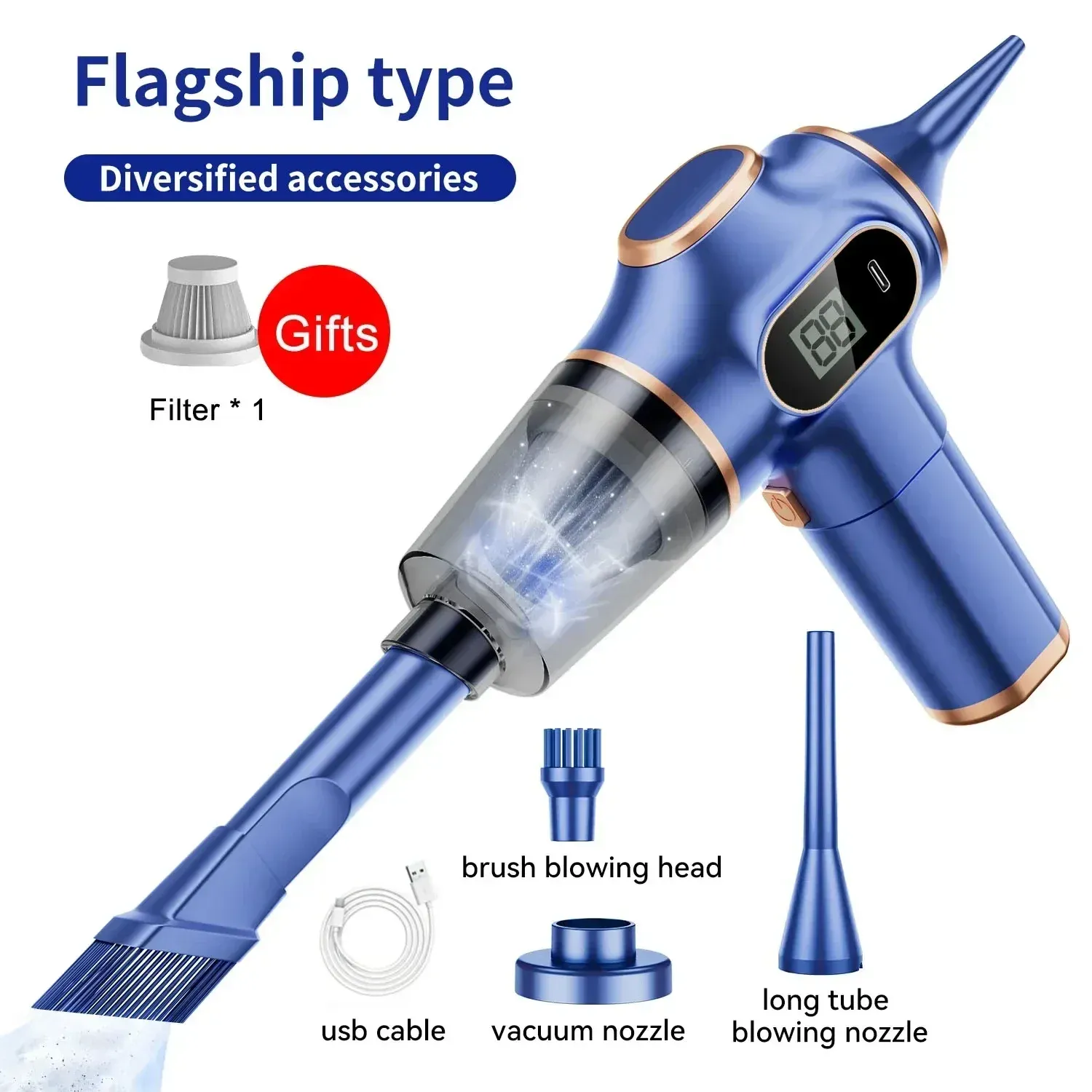 Aspirateur à main sans fil Xiaomi 9500000Pa, portable, usage domestique et automobile 9