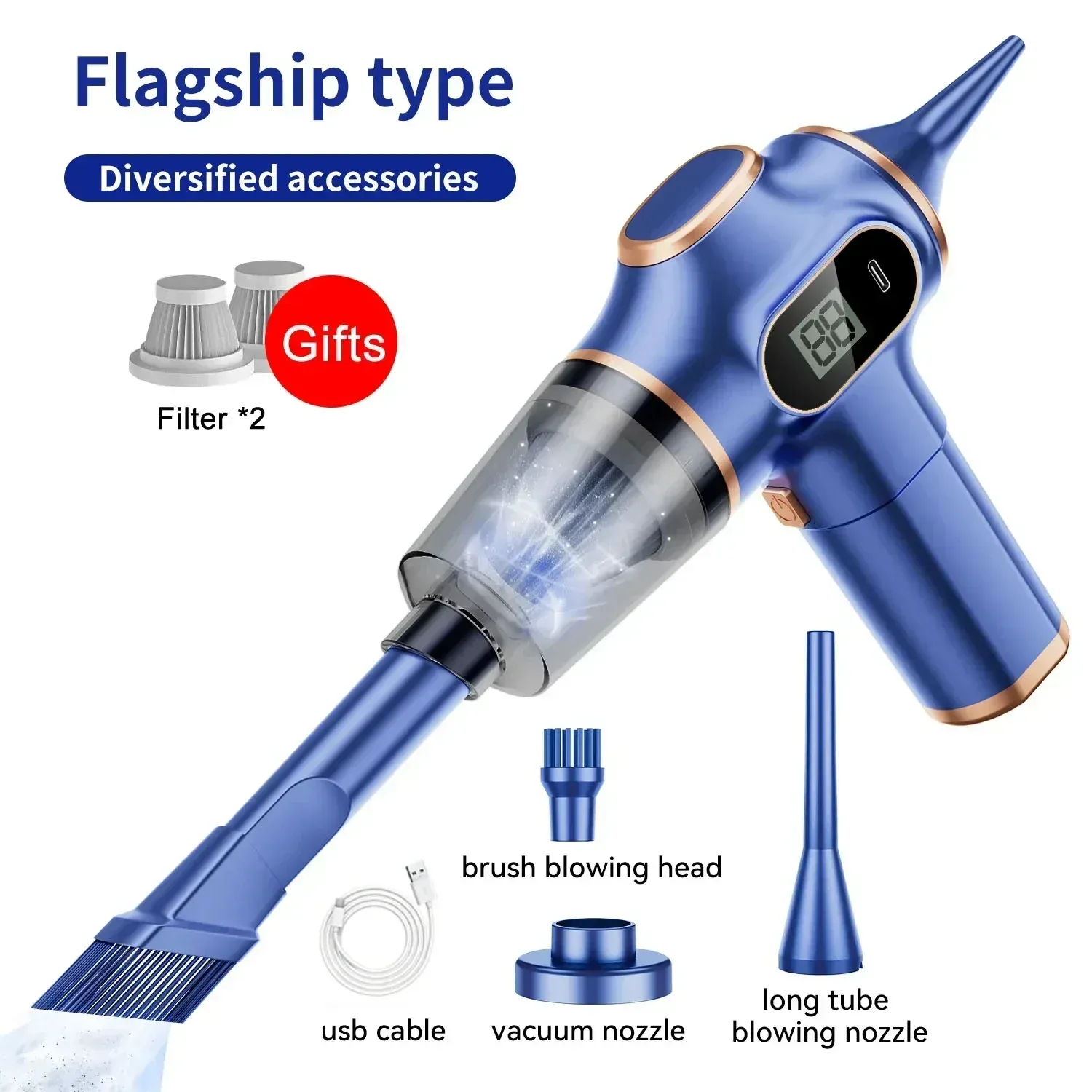 Aspirateur à main sans fil Xiaomi 9500000Pa, portable, usage domestique et automobile 10