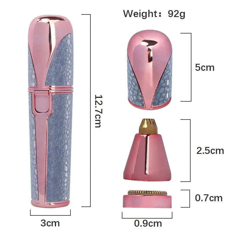 Épilateur portable rechargeable en détail