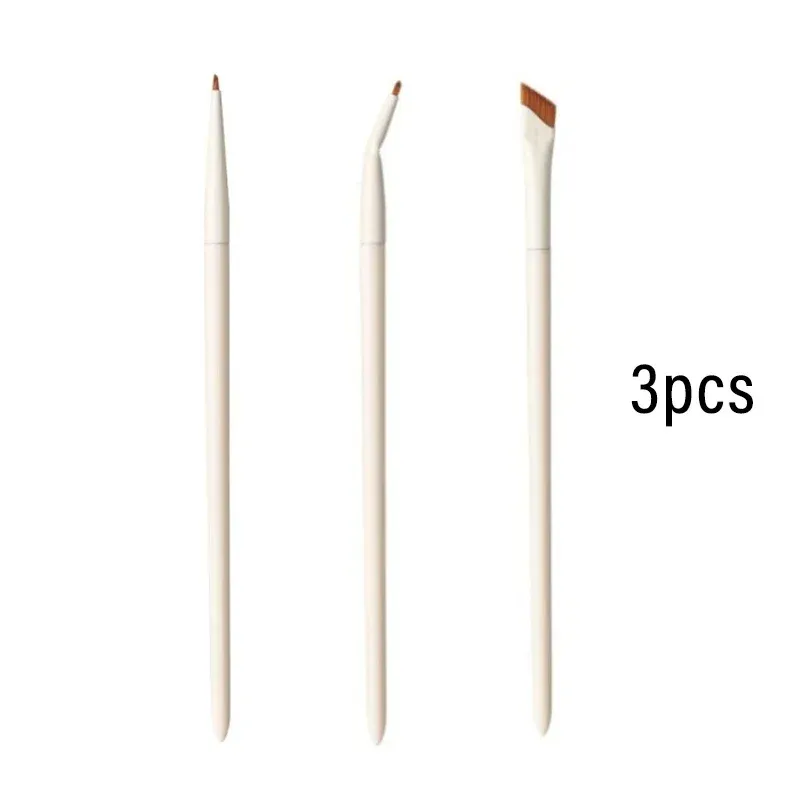 Ensemble de pinceaux de maquillage avec lame de mise à niveau, pinceau eyeliner à tête fine biseautée, pinceau sourcils et pinceau sous les yeux, pinceau de détail précis, 1/7/9 14