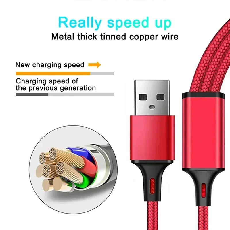 Câble USB 3 en 1 finition