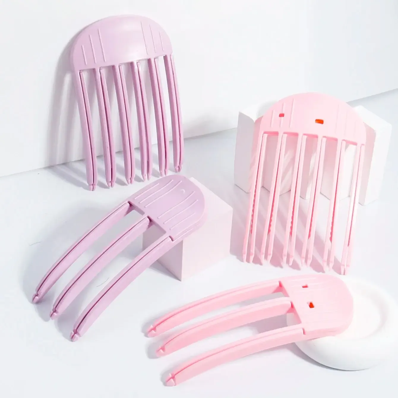Pinces volumisantes en plastique sans pli pour cheveux – Outil de coiffage pour frange et racines, adapté à tous types de cheveux - Image 1