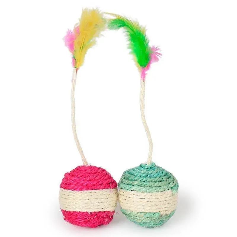 Balle à gratter en sisal, mise en scène lifestyle