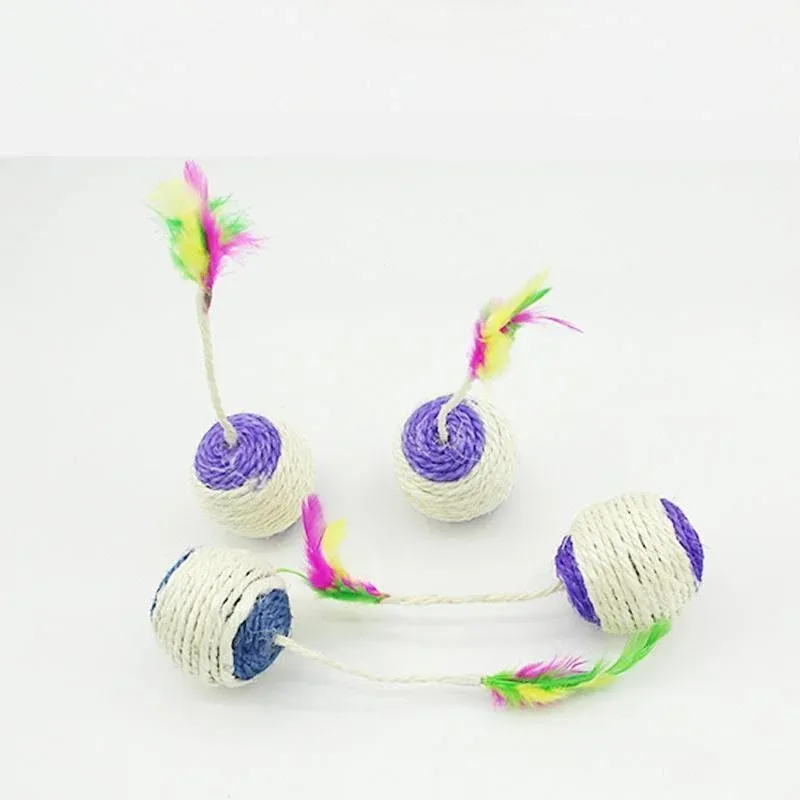 Jouet interactif en sisal pour chaton, vue d'ensemble