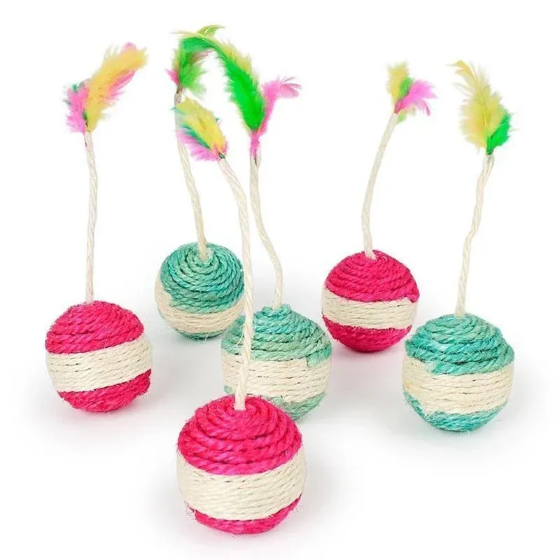 Balle en sisal tissée, détail de la texture