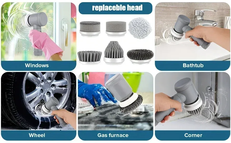 Têtes de brosse interchangeables