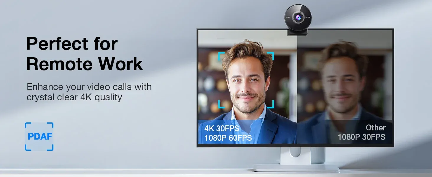 Webcam EMEET C950 4K UHD avec une image nette