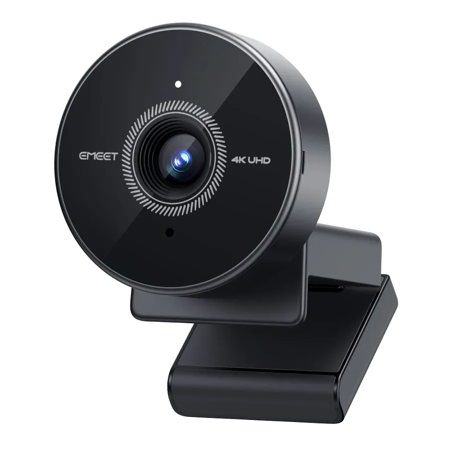 Webcam 4K avec microphone, mini caméra USB 1080p 60 fps pour ordinateur de bureau et portable, EMEET 7