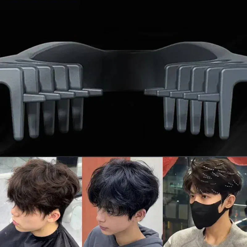 Peigne volumisant à dents larges au style coréen pour hommes, idéal pour dompter les mèches rebelles et les franges 3