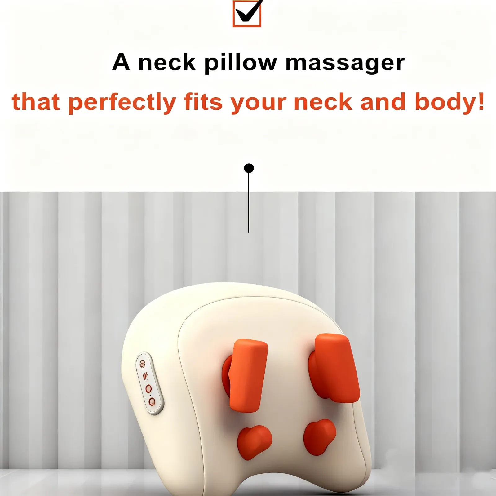 Positionnement de l'oreiller masseur