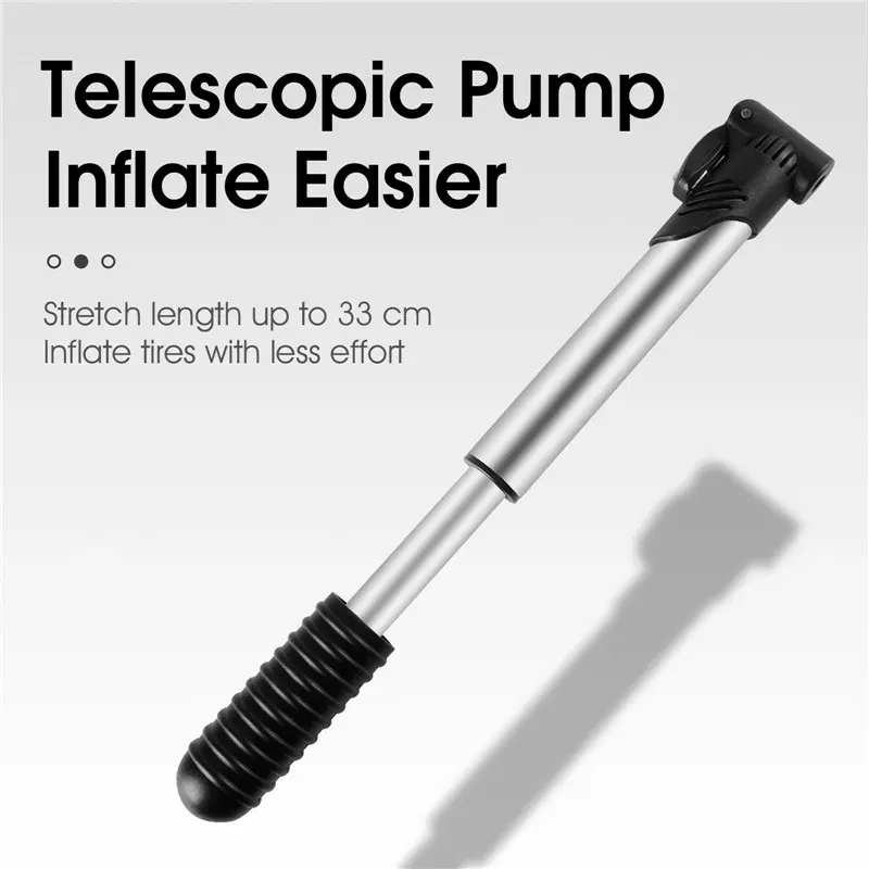 WEST BIKING – Mini pompe à vélo portable à air manuel, compatible valves Schrader et Presta 4