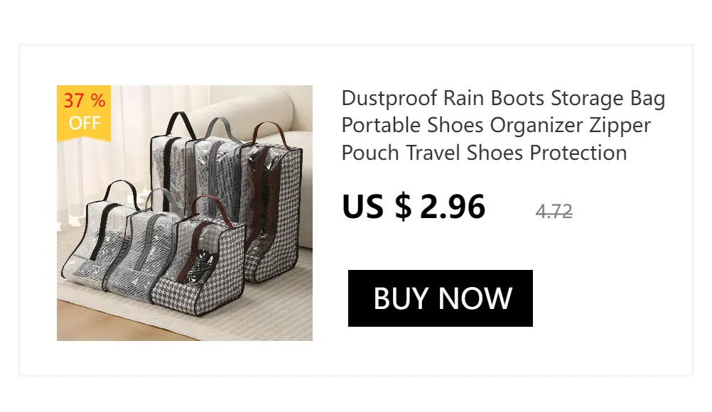 Pochette de voyage pour chaussures en utilisation pratique