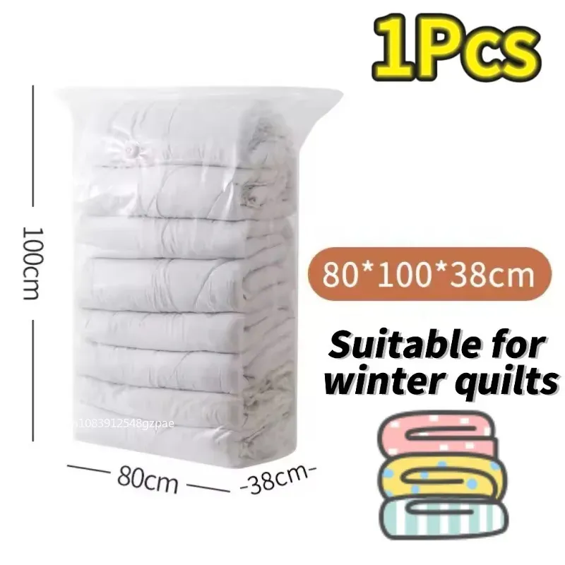 Sacs de rangement sous vide cubiques, grands sacs de rangement en plastique pour vêtements, couvettes et couvertures, sacs à compression, lot de 1 à 5 pièces 12