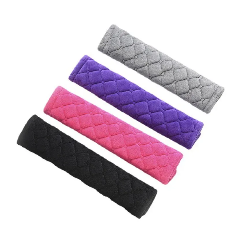 Coussinet de ceinture de sécurité réglable pour voiture en velours doux, anti-pincement et anti-usure, toutes saisons 3