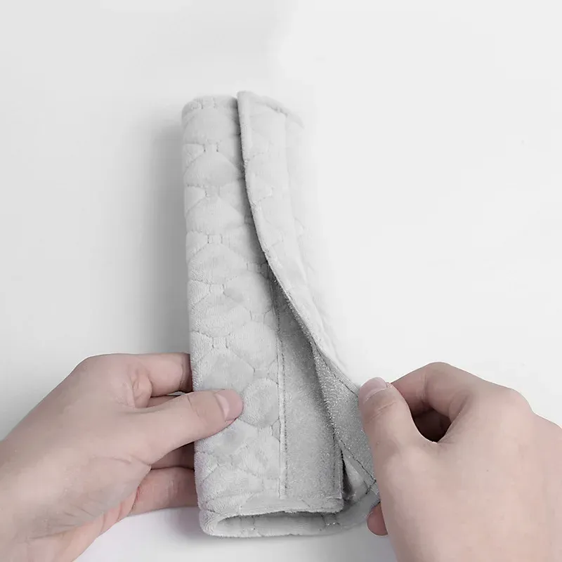 Coussinet de ceinture de sécurité réglable pour voiture en velours doux, anti-pincement et anti-usure, toutes saisons 5