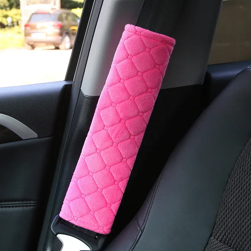 Coussinet de ceinture de sécurité réglable pour voiture en velours doux, anti-pincement et anti-usure, toutes saisons 10