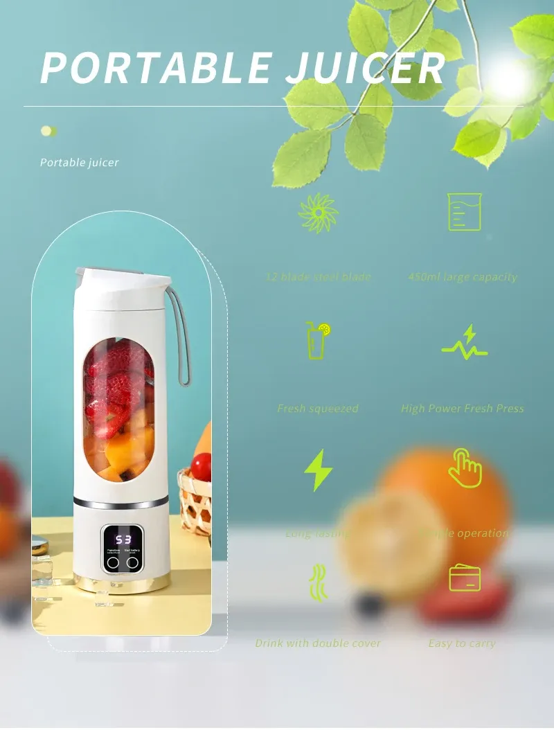 Détail du blender portable