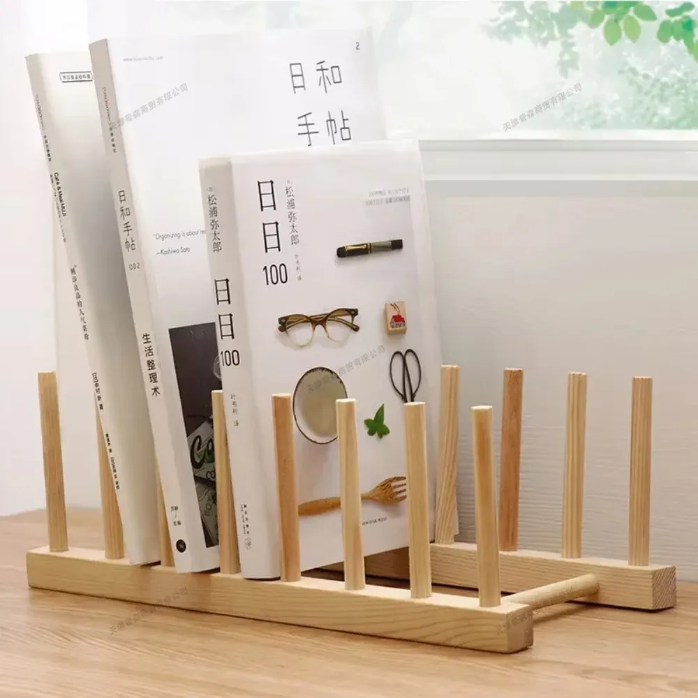 Égouttoir de rangement DIY en bambou et bois pour placards, organisateur de cuisine pour assiettes, planches à découper, tasses et couvercles de casseroles - Image 1