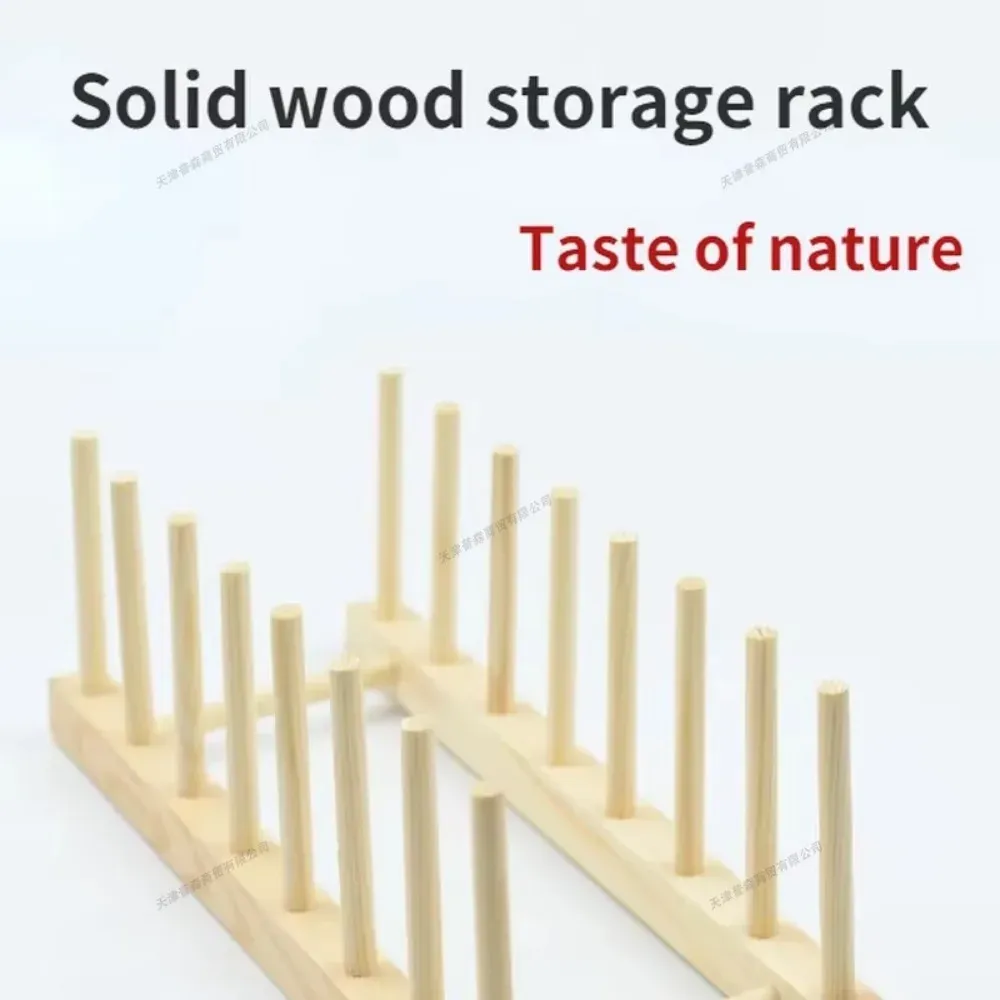 Égouttoir de rangement DIY en bambou et bois pour placards, organisateur de cuisine pour assiettes, planches à découper, tasses et couvercles de casseroles 5