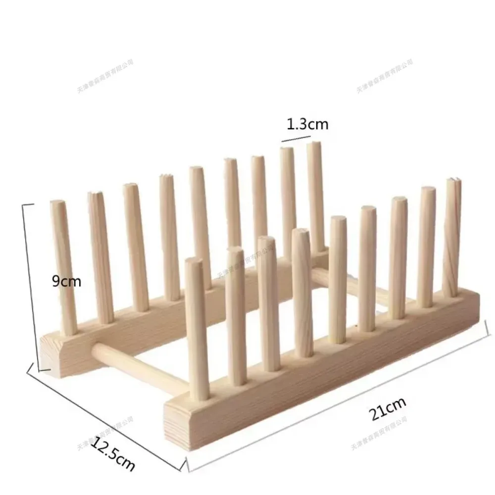 Égouttoir de rangement DIY en bambou et bois pour placards, organisateur de cuisine pour assiettes, planches à découper, tasses et couvercles de casseroles 6