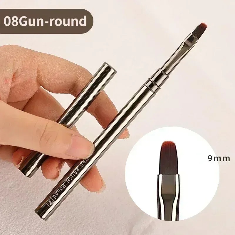 Pinceaux à rayures pour ongles, tailles 6, 9, 12, 15, 18 et 25 mm 25