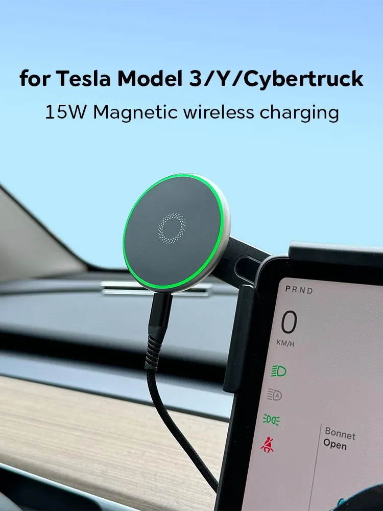 Vue détaillée du support magnétique pour téléphone