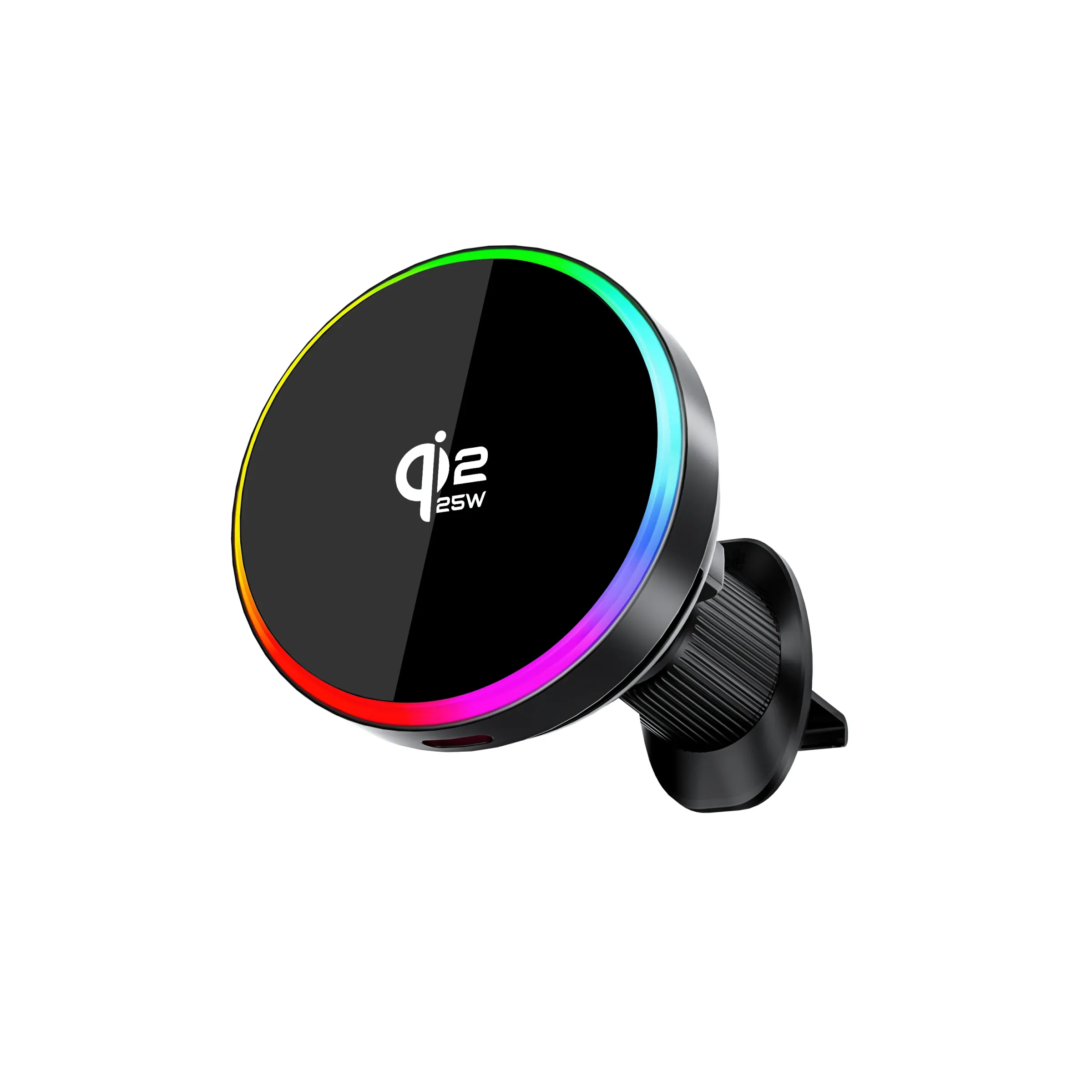 Support de téléphone magnétique sans fil à ventouse sous vide 15W pour voiture, rotatif à 360 degrés, compatible avec les smartphones iPhone 11