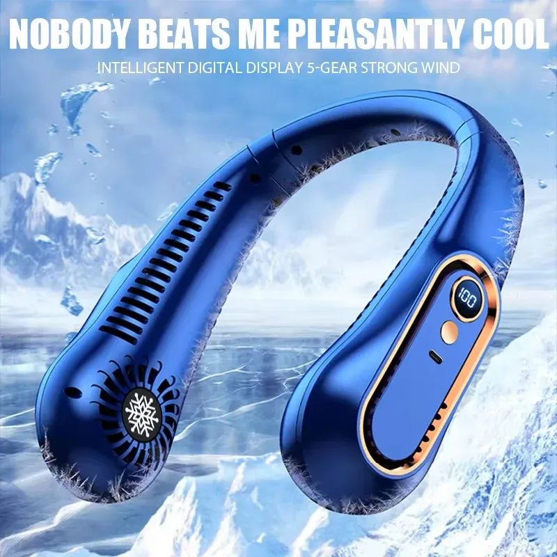 Ventilateur portable sans pales, porté au cou