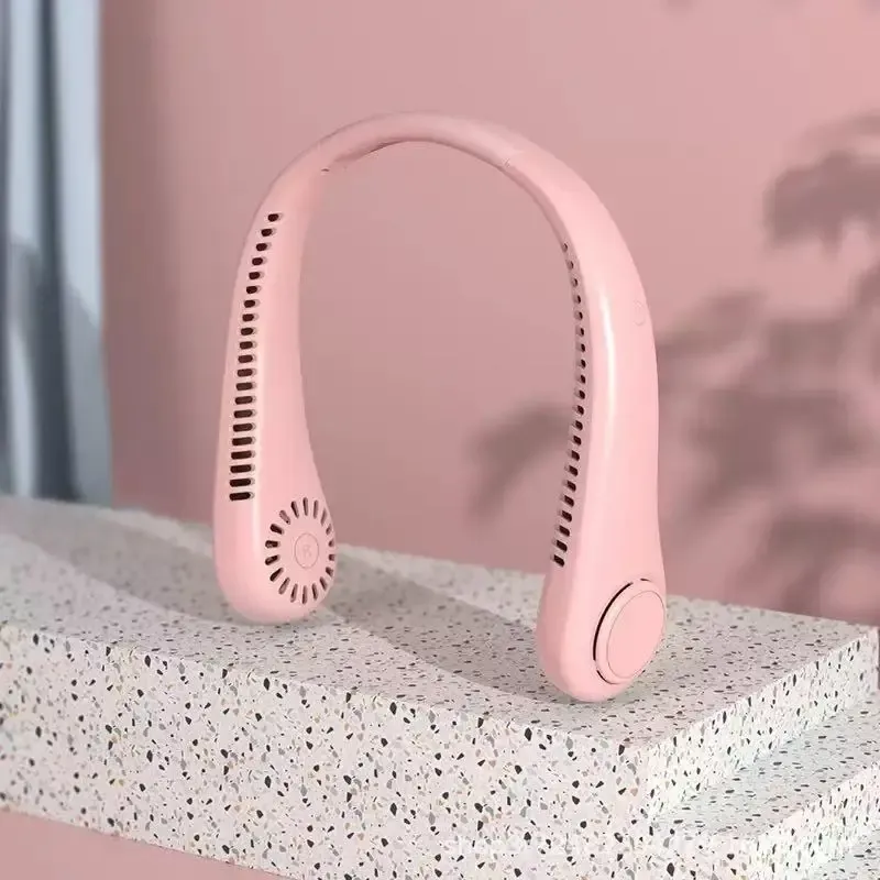 Ventilateur de cou portable sans pales, avec affichage numérique et recharge USB 11