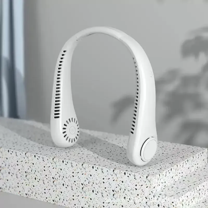 Ventilateur de cou portable sans pales, avec affichage numérique et recharge USB 8