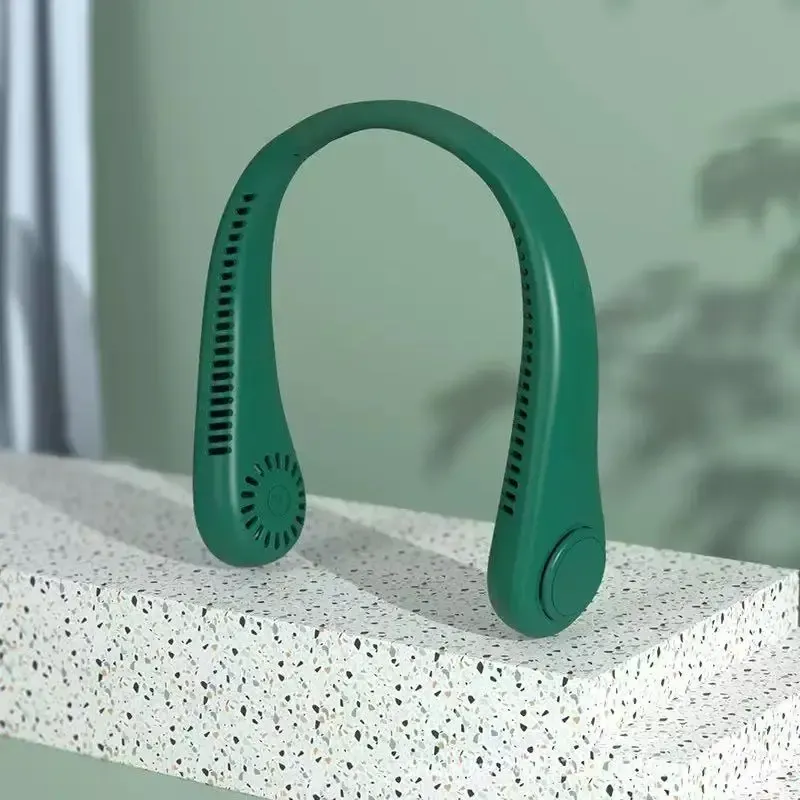 Ventilateur de cou portable sans pales, avec affichage numérique et recharge USB 9